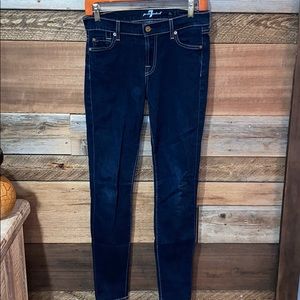 7 for All Mankind Skinny Dark Wash Jeans 26